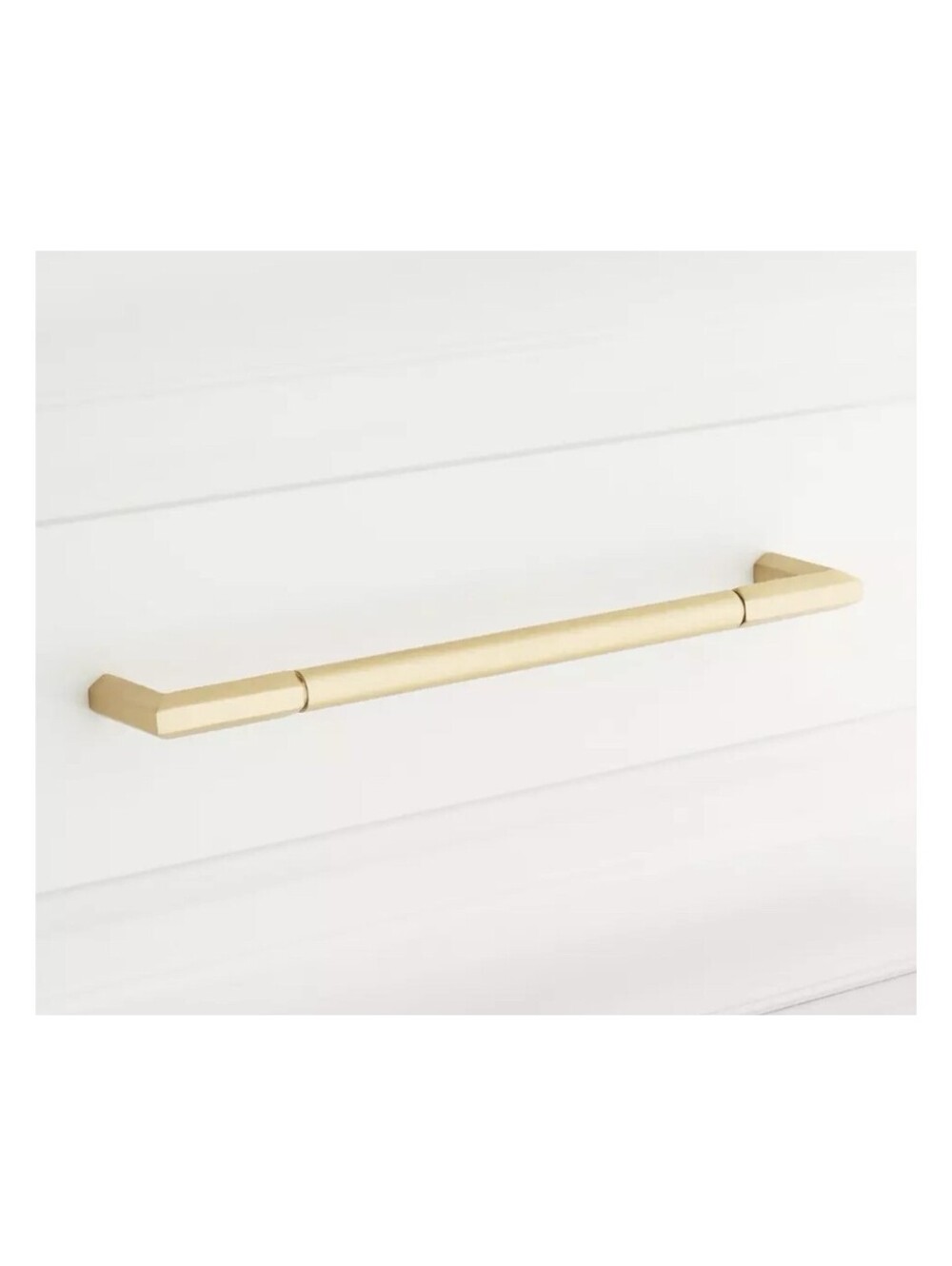 Signature Hardware 6" Lunata Solid Brass Cabinet Pull - Satin Brass Matching Set
